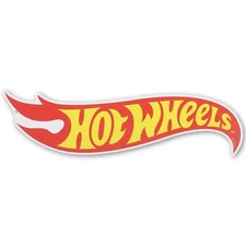 Mattel Hot Wheels Classic Flame Logo Metal Sign - Small Hot Wheels Wall Decor...