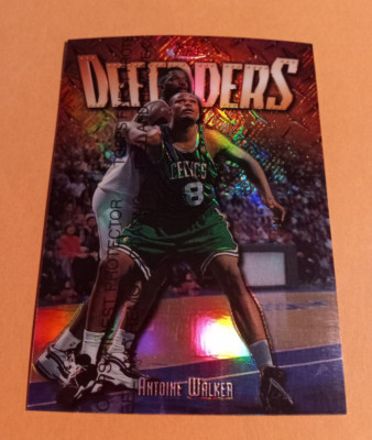 1997-98 Topps Finest Defenders Antoine Walker Refractor #218 (w/peel) - Celtics
