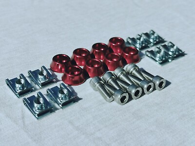 #ad #ad Vauxhall Astra G MK4 Front Wings Stainless Bolt amp; Red Washer kit GSI Turbo GBP 24.99