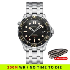 PHYLIDA 41mm 20ATM Miyota Automatic Mens Diver Watch NTTD Style NO TIME TO DIE 