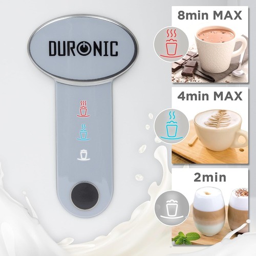 Espumador de Leche Eléctrico MF500 WE Café Leche Espumadores Vaporizador, Automático Caliente y C - Imagen 4 de 7