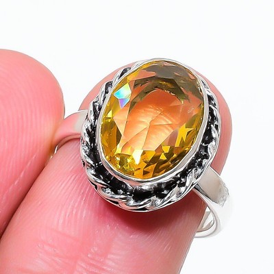 Anello Artigianale In Argento 925 Con Tanzanite Naturale 14.1 Carati – Gioiello Fatto A Mano India