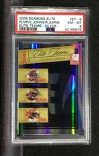 2005 Donruss Elite Palmer /Johnson /Johnson Silver #ET-6 PSA 8 NM-MT C#62165677