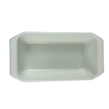 Vintage Pyrex Milk Glass Ovenware Rectangular Baking Bread Loaf Pan - 9x5x3"