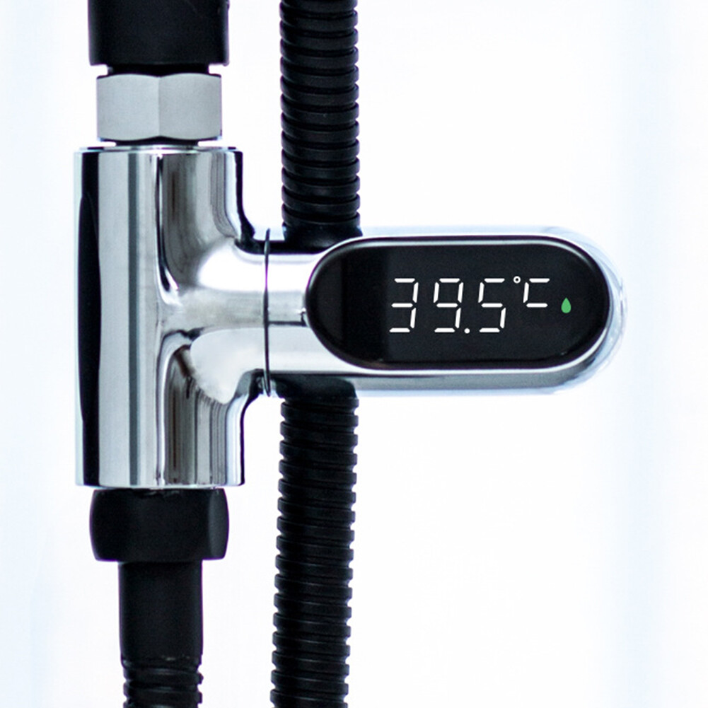 Image of Fahrenheit Celsius Water Thermometer Temperature Tester for Bathroom Shower