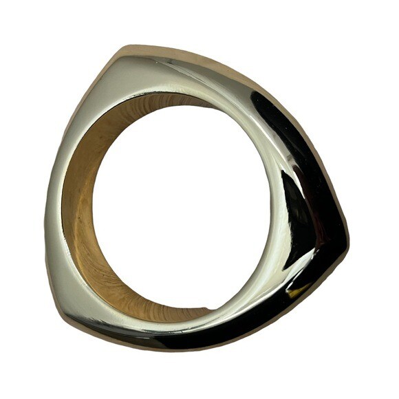 Boutique Gold Thick Triangle Statement Bracelet - image 1