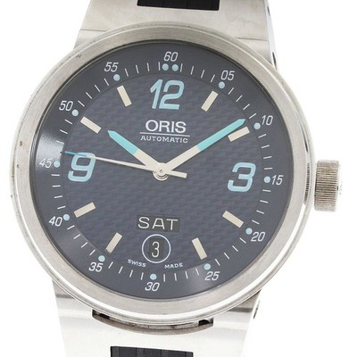 Oris Williams Day Date Automatik Herrenuhr 40mm Stahl Kautschuk aus Japan