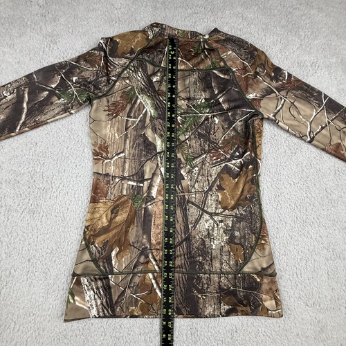 Under Armour Shirt Medium Realtree Camo Long Sleeve Scent Control Fitted Hunting - Picture 9 of 13