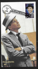 FRANK SINATRA LEGENDARY SINGER AND 50+ FILMS ACTOR BGC CACHET FDC UNADDR