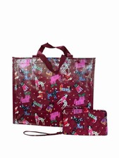 Vera Bradley HOLIDAY HOUNDS DOGS Phone Red Wristlet Wallet  Gift Tote Bag
