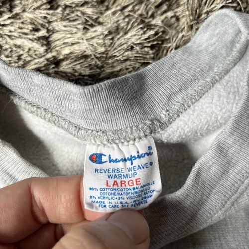 Felpa vintage anni 80 Champion Reverse Weave University of Virginia taglia L USA - Foto 11 di 20