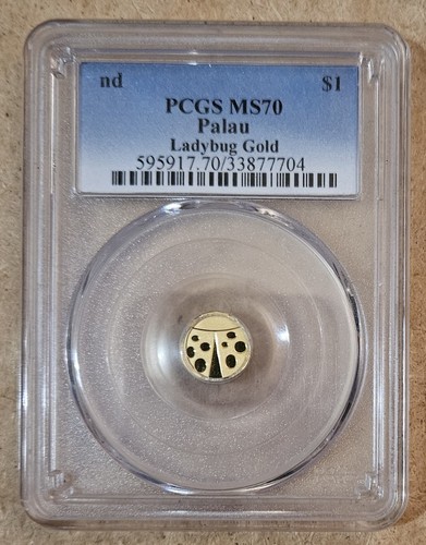 2012 Palau Ladybug Gold, Pcgs MS70