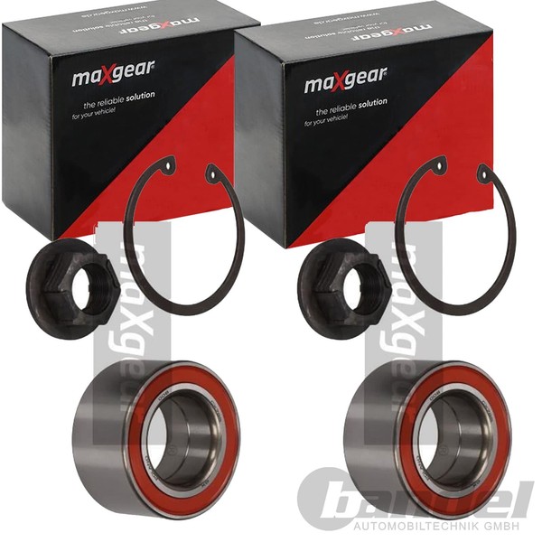 2X Maxgear RADLAGER-SATZ Vorne Passend FÜR Ford KA Street Links+Rechts-image