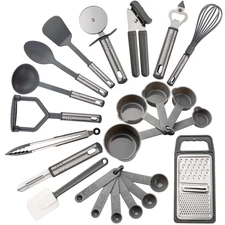 Lux Decor Collection Kitchen Utensils Set - Nylon and Stainless Steel Cooking Ut