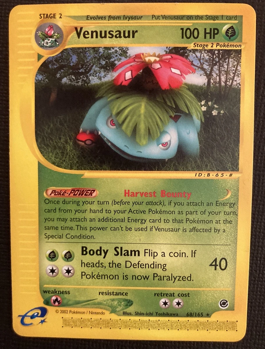 25+ Venusaur Pokémon TCG Expedition Base Set Individual