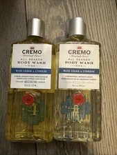 2 Cremo Blue Cedar & Cypress Body Wash A Woodsy Scent 16oz Each