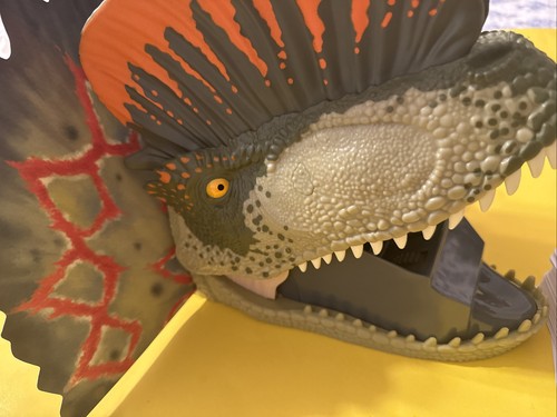 UNO Attack Jurassic World Dilophosaurus Card Launcher Working Plus 112 Cards - Picture 2 of 8