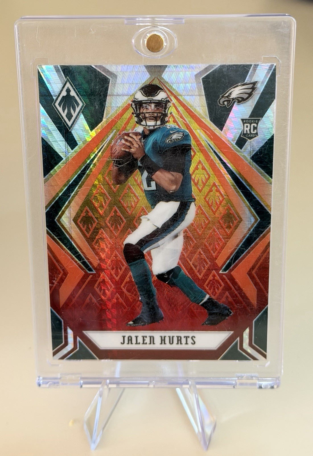 2020 Panini Phoenix - Rookies Jalen Hurts #114 Fire Burst (RC)