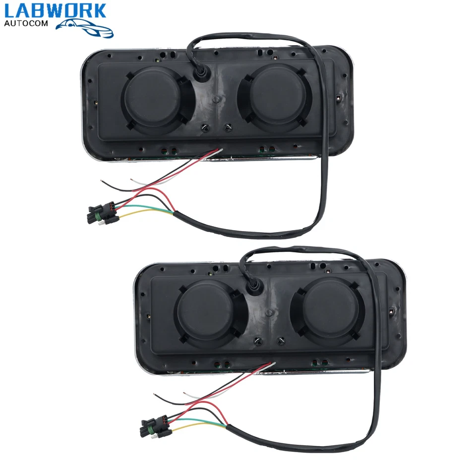 For Kenworth W900 1985-2019 For Western Star 4800 LED DRL Projector Headlights - Image 4 of 4