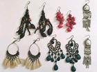 Vintage Costume Jewelry Earrings Lot of 5 Unique Sets
