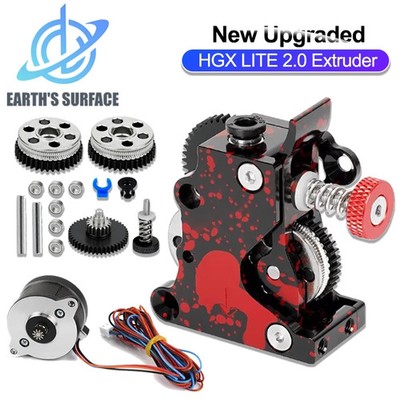Extruder Hochleistungs-Upgraded HGX LITE 2.0 mit Spiralzahn großes Getriebe