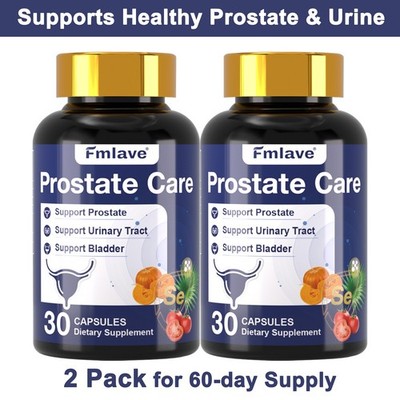 2pc Pumpkin Seed Oil - Saw Palmetto, Lycopene, Prostate Health, Hair Growth 60ct