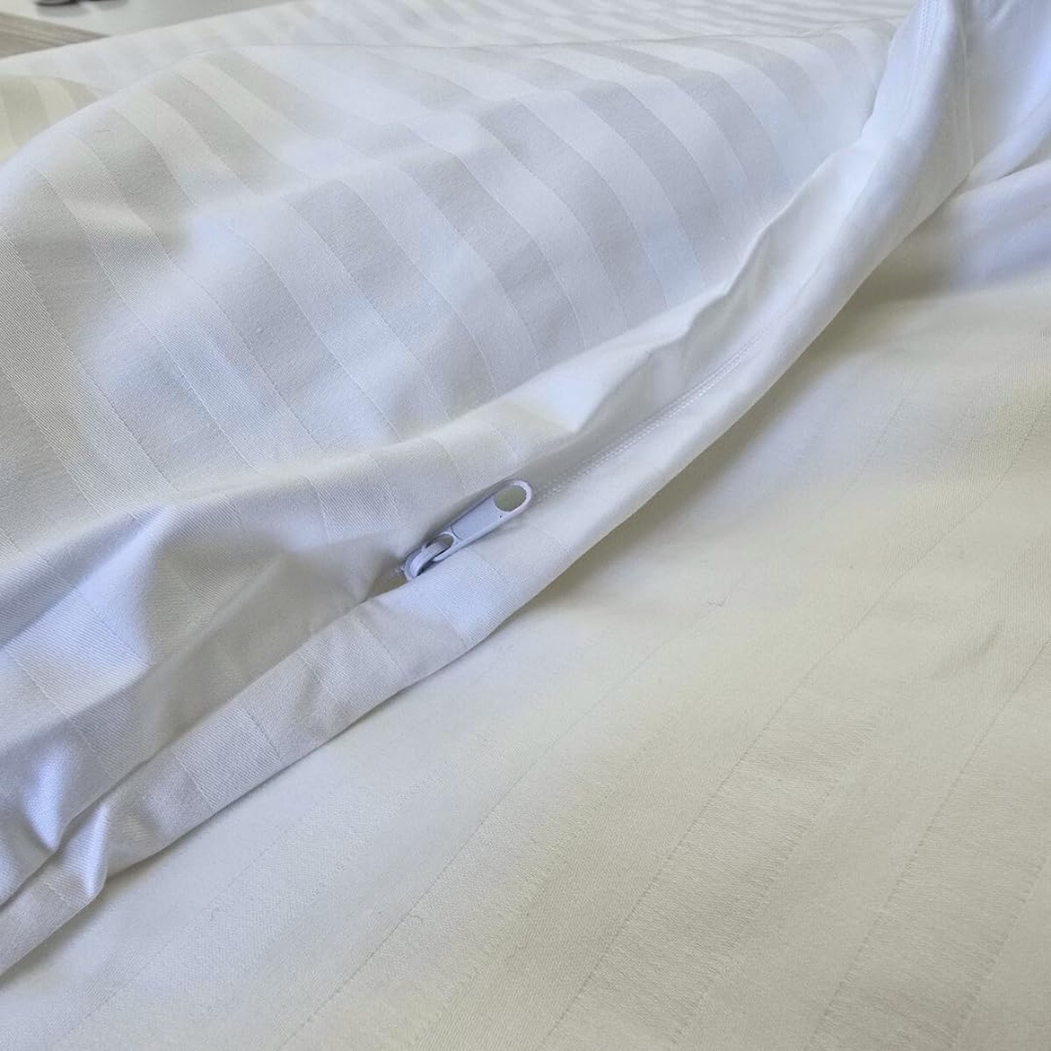 Duvet Cover Protector for Toddler Comforter, 100% Cotton, Zipper to Block Bla...