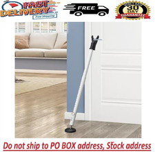 Metal Door Brace Big Jammer Security Home Bar Lock Apartment Hotel House Safety