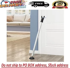 Metal Door Brace Big Jammer Security Home Bar Lock Apartment Hotel House Safety