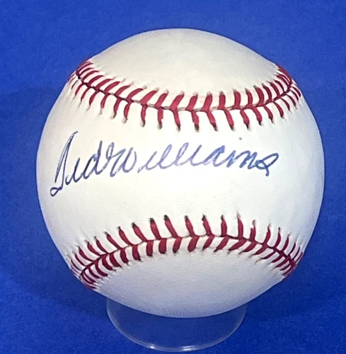 Ted Williams Signed Rawlings AL Ball Baseball Bold Auto Red Sox JSA YY80425