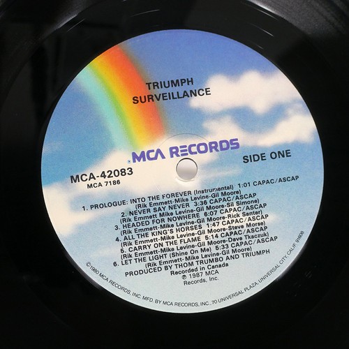 TRIUMPH SURVEILLANCE MCA MCA42083 US SHRINK VINYL LP - Picture 2 of 2