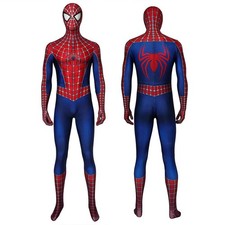Classic Toby Spider-Man Jumpsuit Cosplay Costume 3D Zentai Bodysuit Halloween US