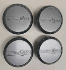 Vision Gray Wheel Center Caps - Set Of 4 - C-489-1 C-425-v-em Vision Gray Wheel Center Caps - Set Of 4 - C-489-1 C-425-v-em