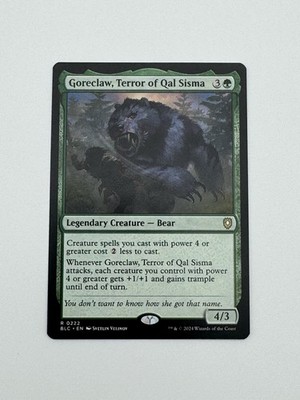 Goreclaw, Terror of Qal Sisma NM [Bloomburrow Commander] BLC Magic MTG