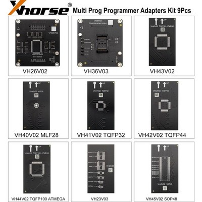 Xhorse EEPROM/TSOP56/PQFP80/TQFP64/MLF28/TQFP32/TQFP44/TQFP100/SOP48 Adapters