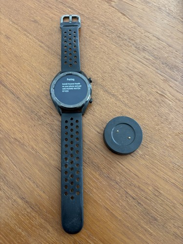 Huawei GT Smart Watch Black Stainless Steel, Model FTN-B19, Silicone Strap - Picture 3 of 7