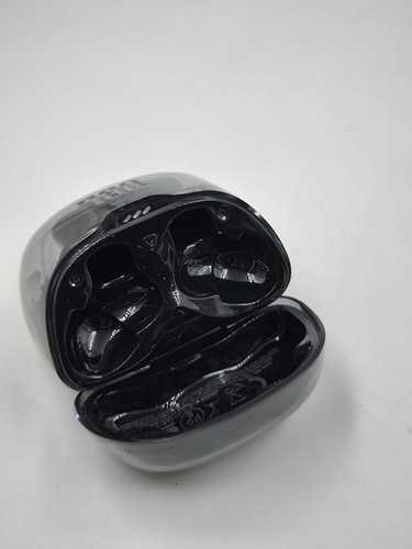 Auriculares inalámbricos Bluetooth JBL Tune Flex negros transparentes funcionando - Imagen 4 de 9