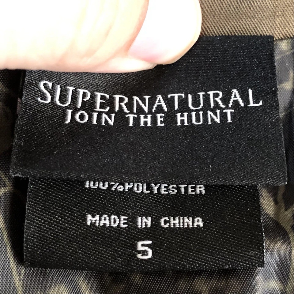 Chaqueta cargo para mujer Supernatural Dad's Journal talla grande 5 tema candente exclusiva Foto 3 de 4