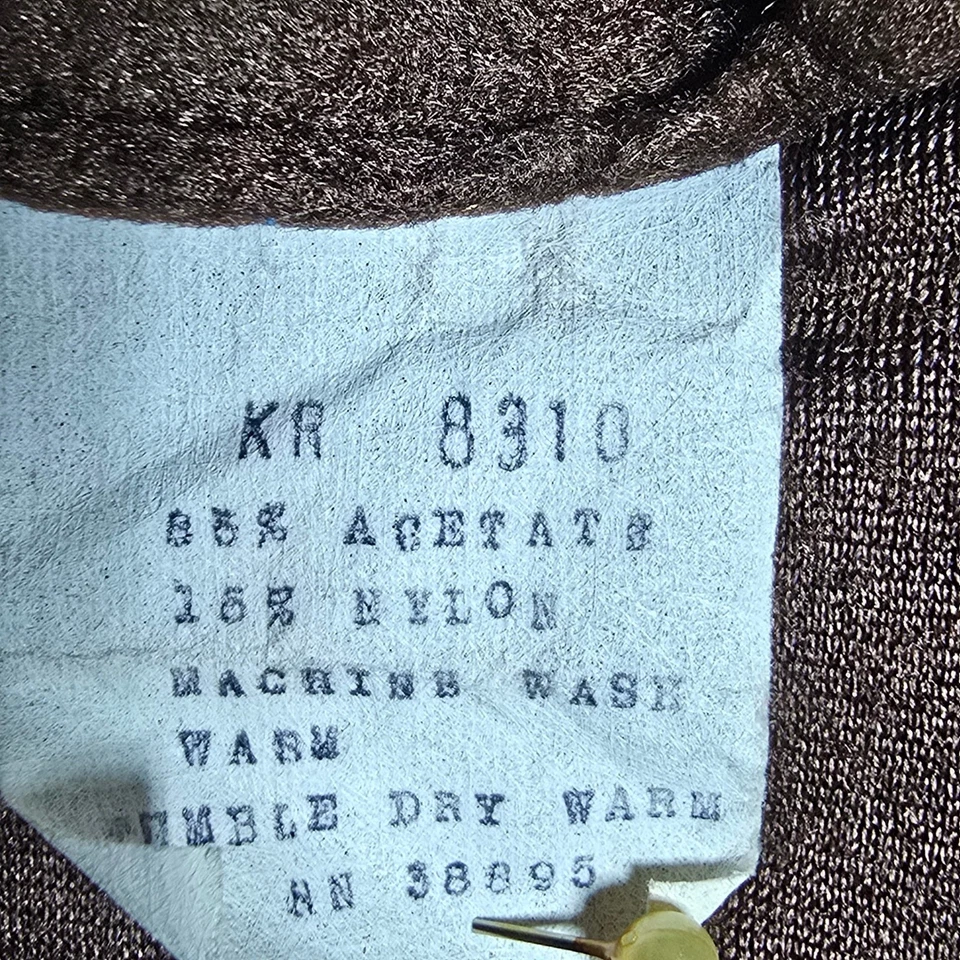 Bata de terciopelo vintage Sea Island Treasure marrón para hombre talla única Foto 4 de 4