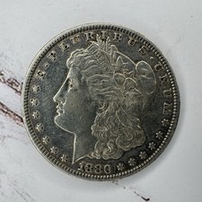 1880-P Morgan Dollar, 90% Silver $1 U.S Coin