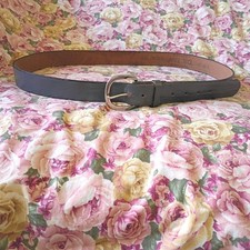 Made in USA Leather Belt Top Grain Oil Tan Size 38 Interchangeable Metal Buckle