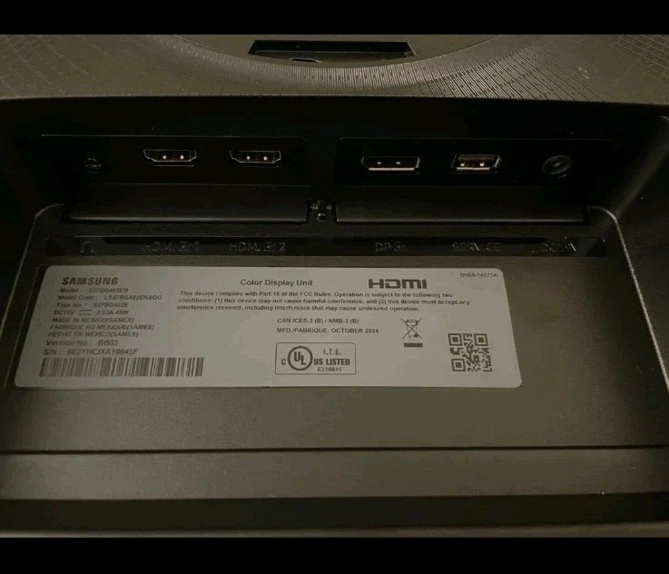 Samsung Odyssey G4 27" S27BG402EN FHD IPS 240Hz LCD Monitor Barely Use - Image 3 of 4