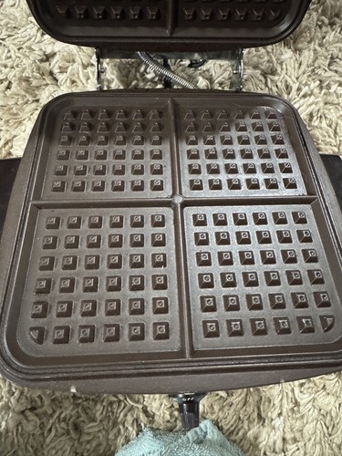 Griglia griglia waffle maker Toastmaster vintage anni 60 #266 cromata funziona benissimo! - Foto 9 di 24