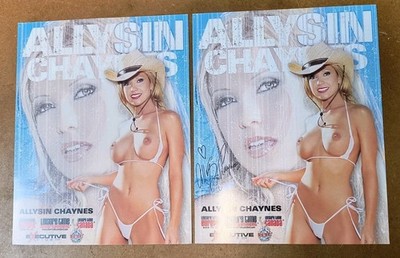Allysin  Chaynes- signierte große Autogrammkarte 