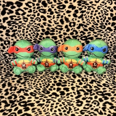 Club Mocchi-Mocchi- Teenage Mutant Ninja Turtles Plush - Full Set - TMNT 6 Inch