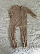 Kyte Baby Footie Sleeper Bamboo Peach 0-3 Months