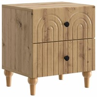 Nachttisch Artisan Eiche Massivholz Schlafzimmer 43X34,5X48 Cm Beistelltisch