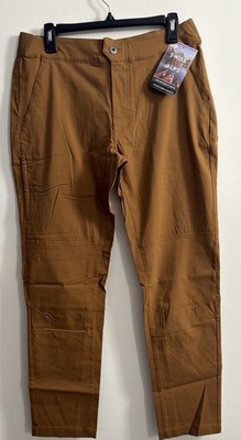 Swiss Alps MMP2257 Men's Paramount Stretch Pants, Desert Khaki, Size 34