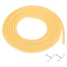 PATIKIL 10 ft Natural Latex Rubber Tubing, 3/16" 5mm 5mm ID x 8mm OD, Yellow