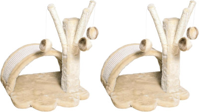 Tavira 15.4-In Cat Tree for Kittens, Sisal Cat Scratcher, Soft Plush-Cover Surfa